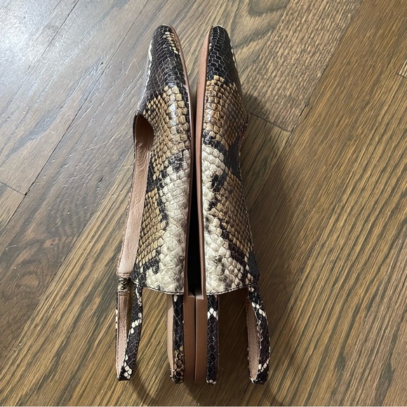 Madewell The Margot Slingback Flat in Snake Embossed Leather Women’s 7.5 - Picture 5 of 10
